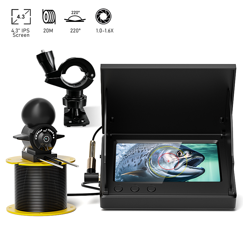 Fishing Camera - 4,3'' LCD Tragbarer Fischfinder, 20m Fischkamera