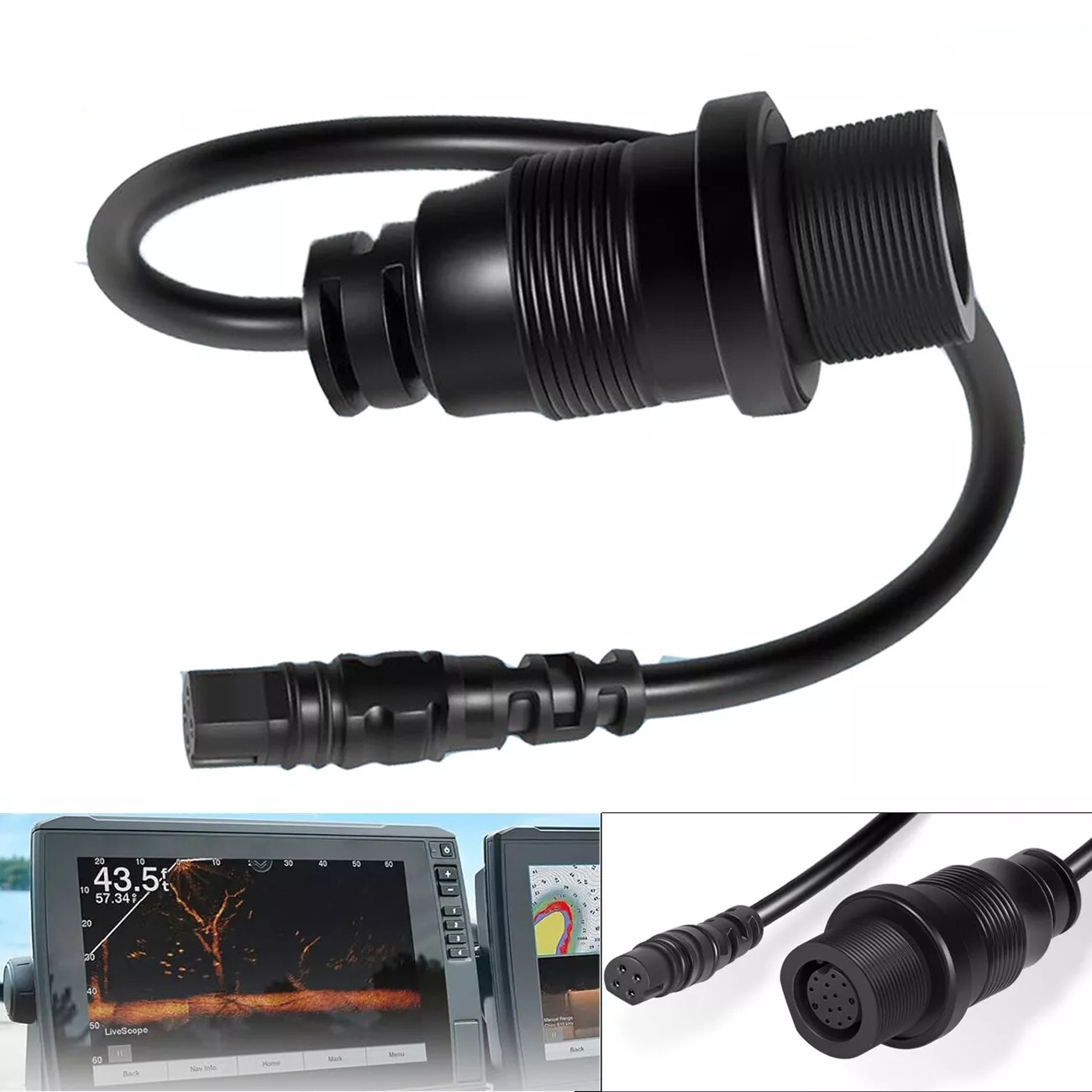 Fish Finder Cable - 1852081 MKR-DSC-12 Adapterkabel 4-PIN für Garmin