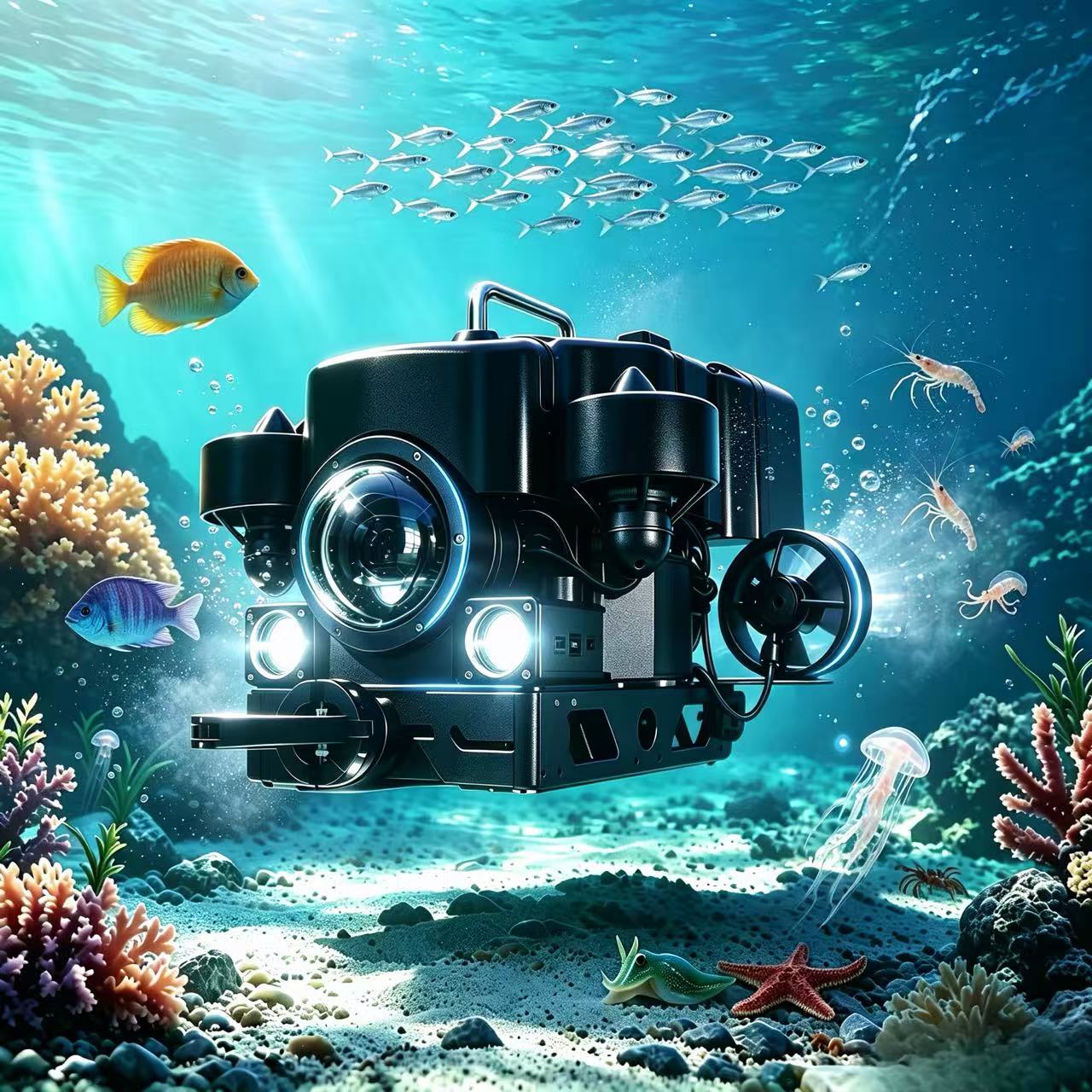 Underwater Camera - FD-Smart5T ROV 100m Unterwasser 5 Ölfüllbare