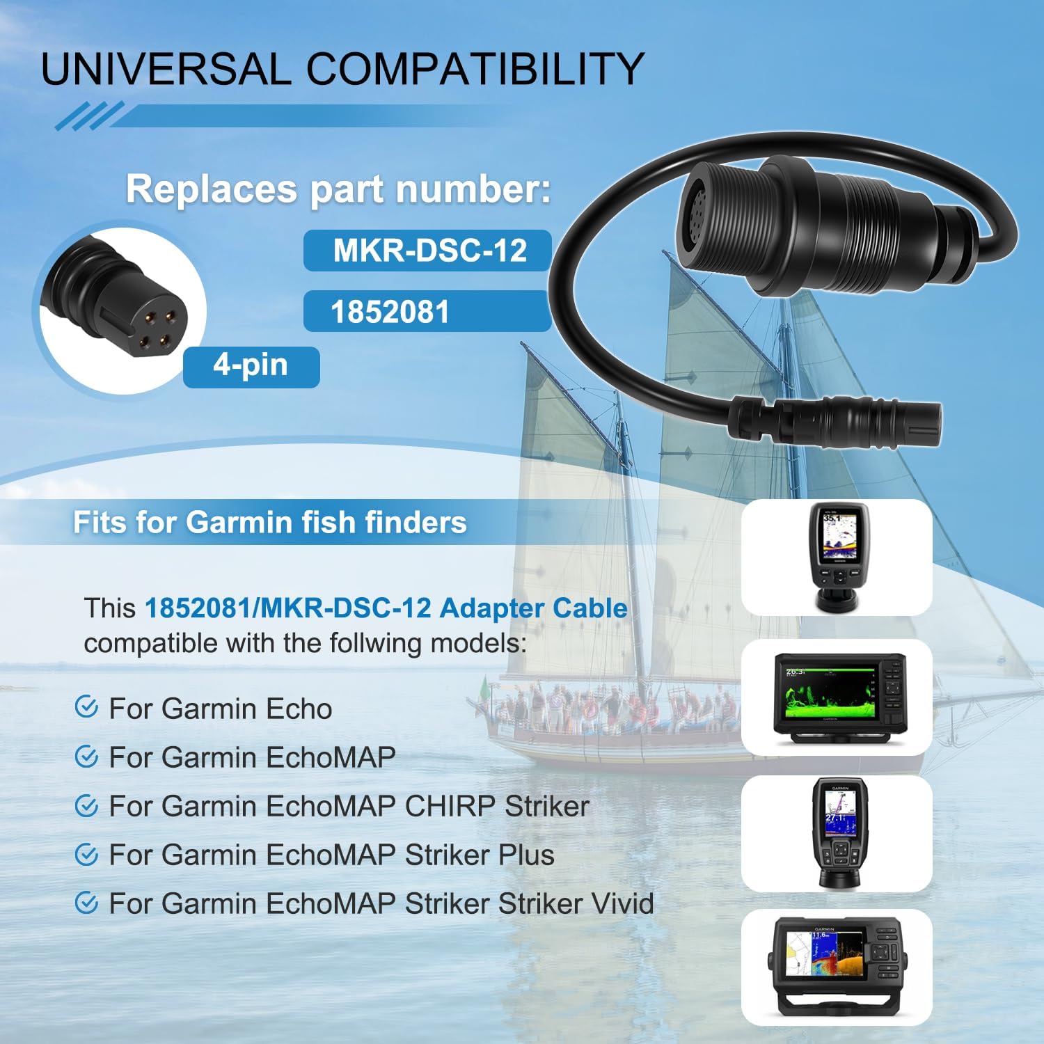 1852081   MKR-DSC-12 Adapterka – Fish Finder Cable Bewertung und Preis